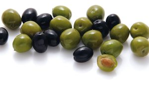 olive noir et olive verte
