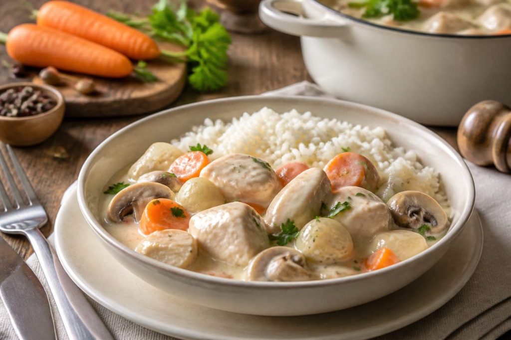 Recette Blanquette de Poulet Facile et Crémeuse