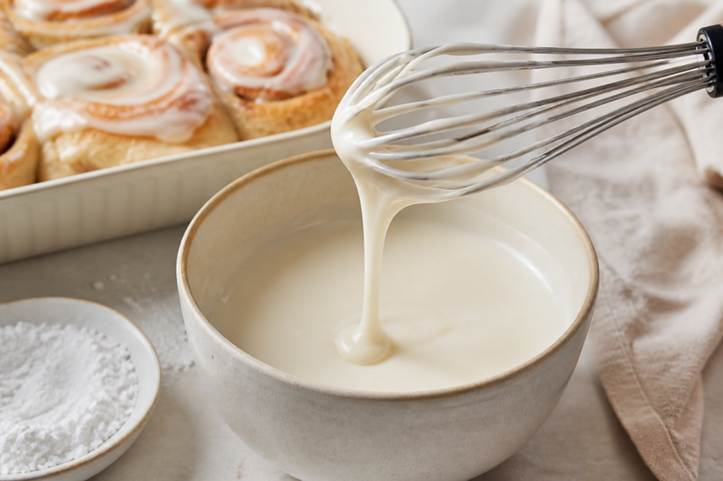 Comment faire un glaçage pour cinnamon roll ?