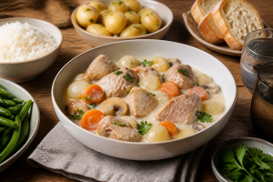 Quel accompagnement avec une blanquette de veau ?