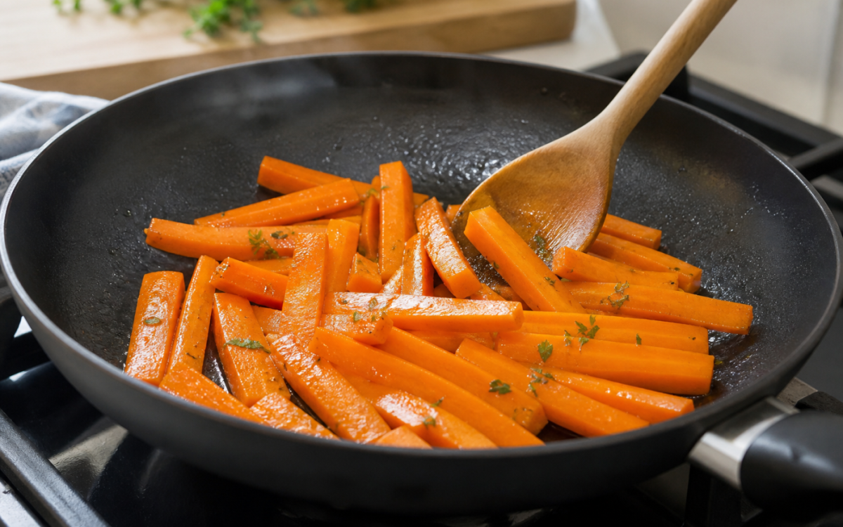 Comment cuire des carottes à la poêle pour qu'elles soient tendres et fondantes ?