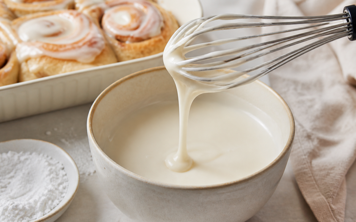 Comment faire un glaçage pour cinnamon roll ?