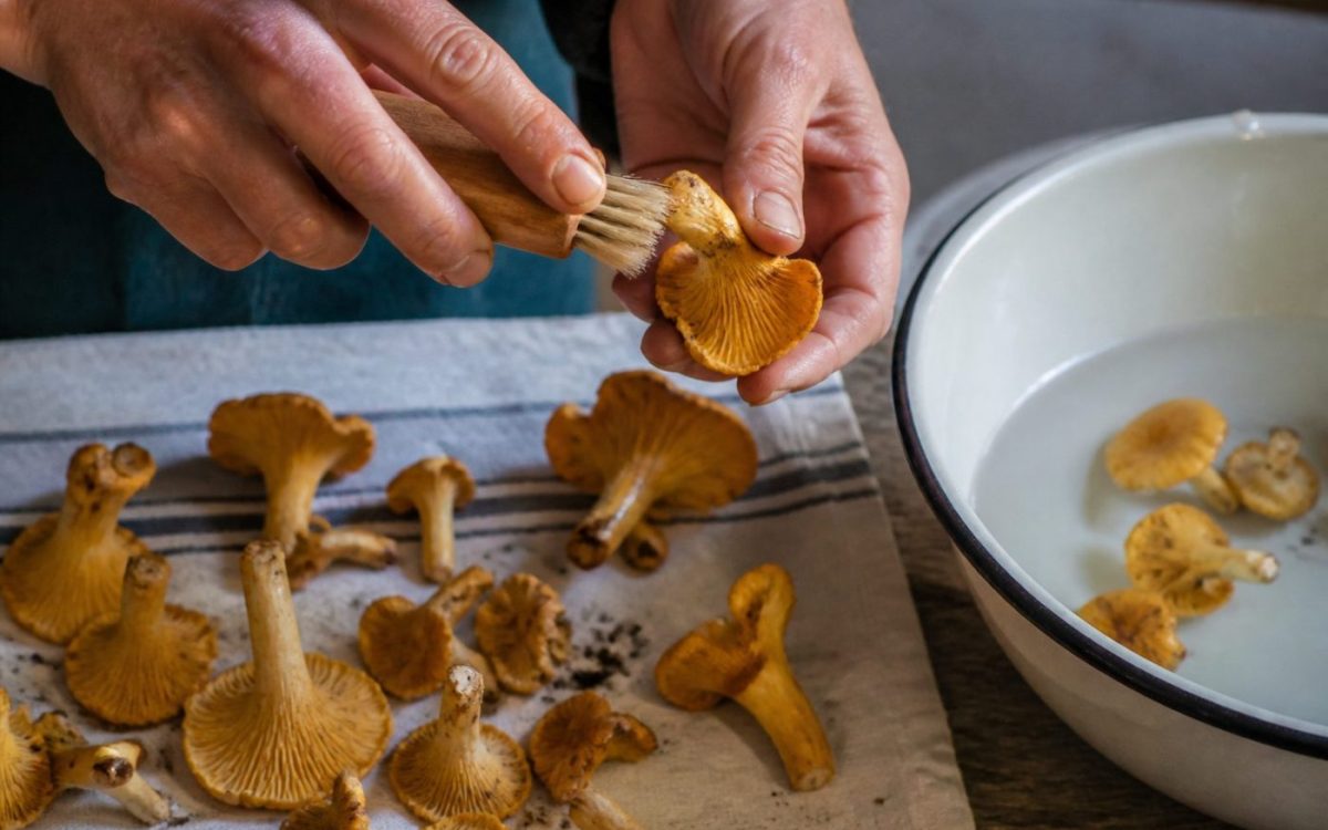 Comment nettoyer les chanterelles sans les abîmer
