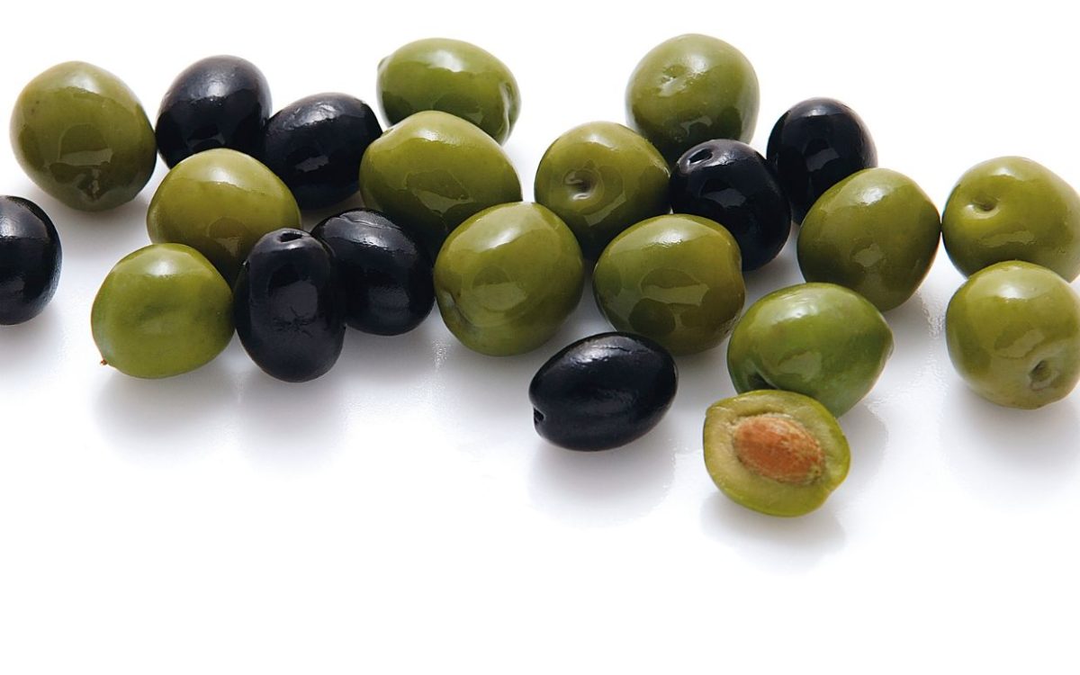olive noir et olive verte