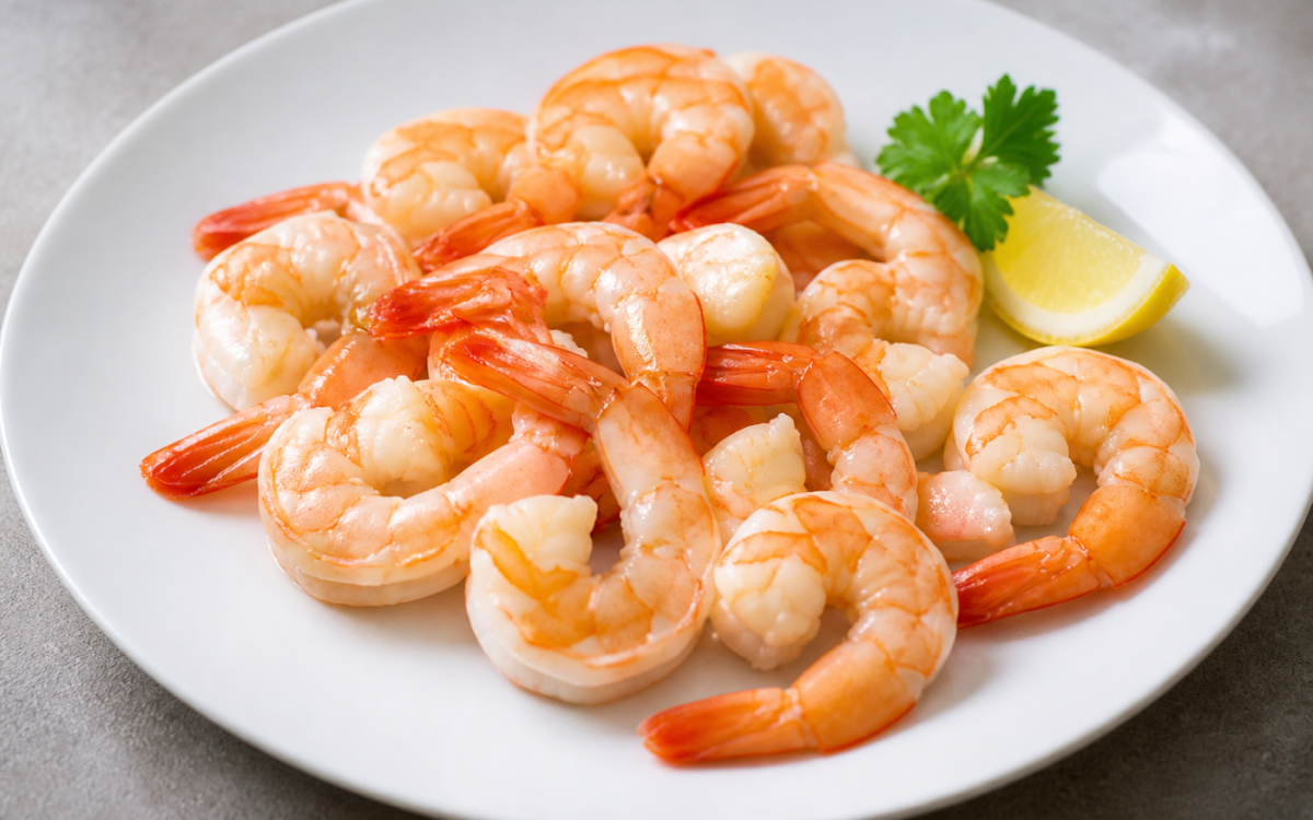 Quelle est la portion de crevettes par personne ?