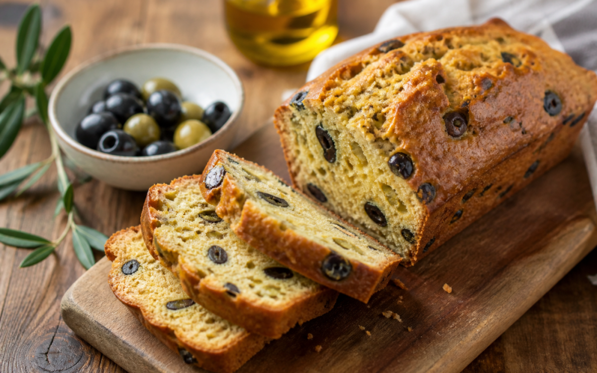 Quelle est la recette du cake aux olives de Cyril Lignac ?